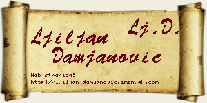 Ljiljan Damjanović vizit kartica